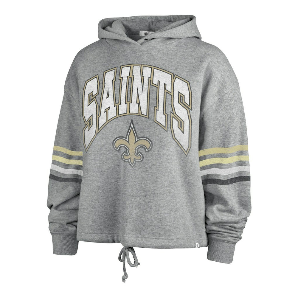 New Orleans Saints '47 Women's Upland Bennett Pullover Hoodie - Heather Gray cheap