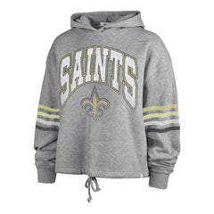 New Orleans Saints '47 Women's Upland Bennett Pullover Hoodie - Heather Gray cheap