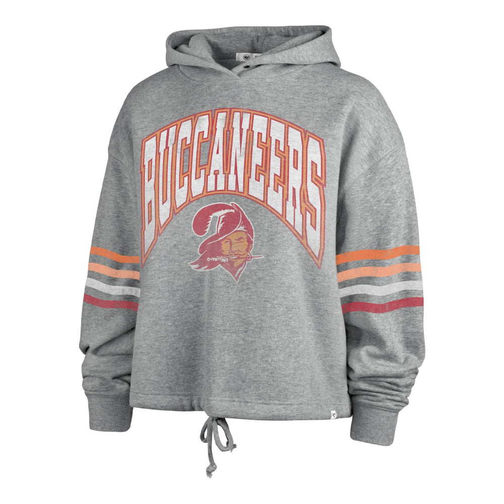 Tampa Bay Buccaneers '47 Women's Upland Bennett Pullover Hoodie - Heather Gray discount