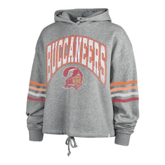 Tampa Bay Buccaneers '47 Women's Upland Bennett Pullover Hoodie - Heather Gray discount