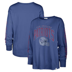 New England Patriots '47 Women's Tom Cat Lightweight Long Sleeve T-Shirt - Royal on sale