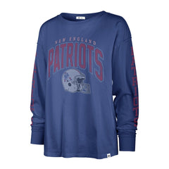 New England Patriots '47 Women's Tom Cat Lightweight Long Sleeve T-Shirt - Royal on sale
