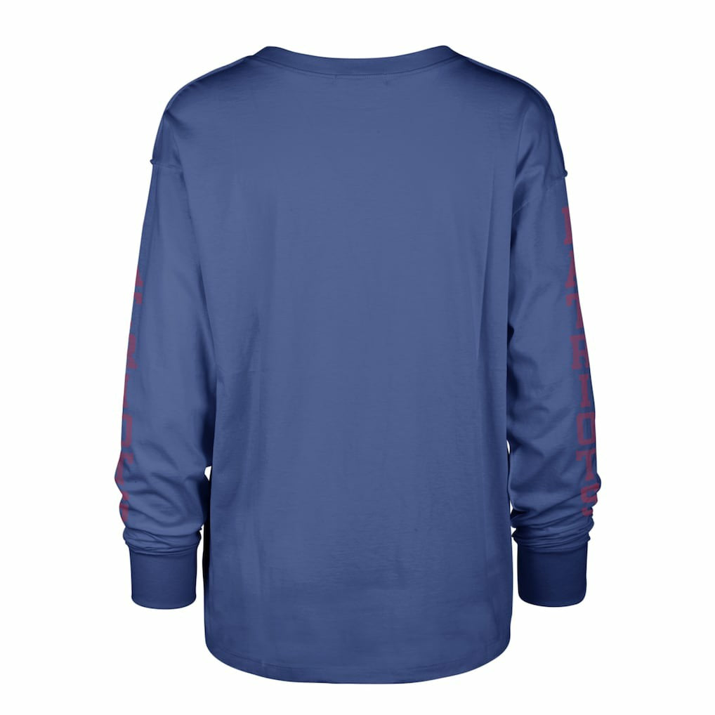 New England Patriots '47 Women's Tom Cat Lightweight Long Sleeve T-Shirt - Royal on sale