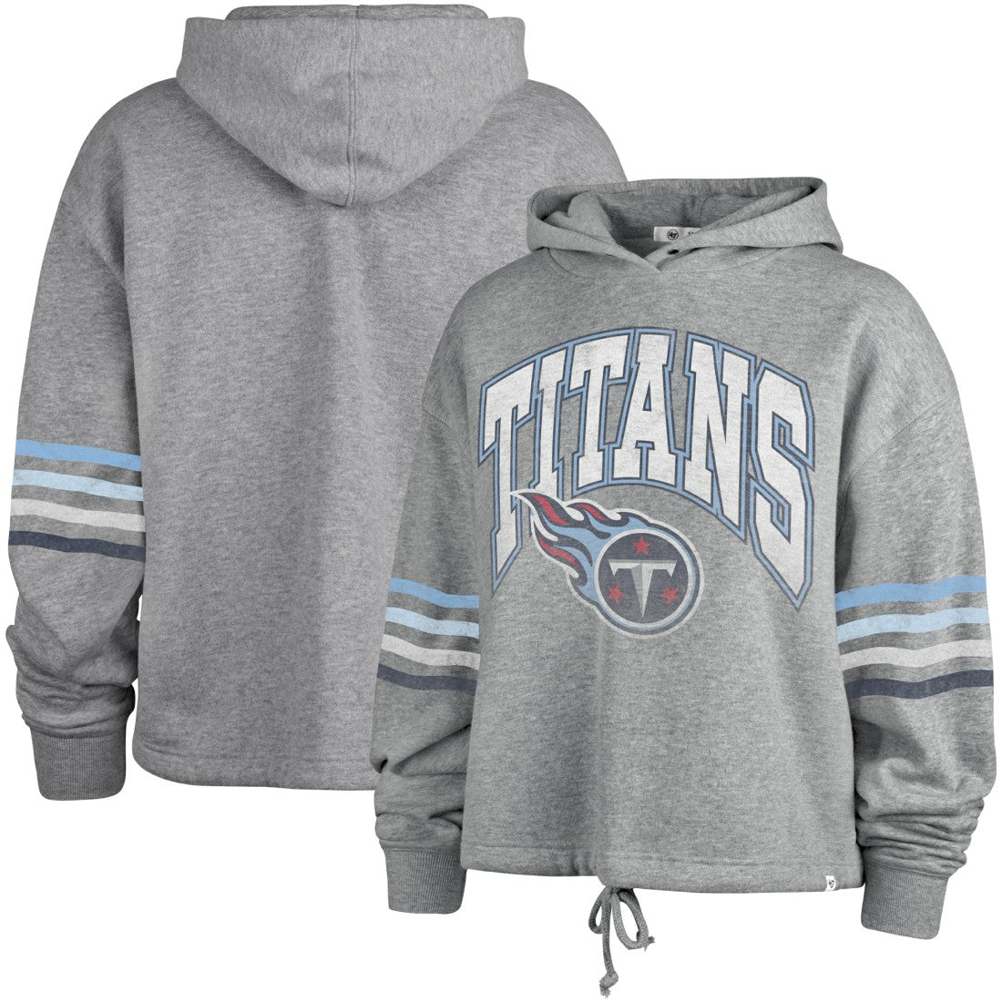Tennessee Titans '47 Women's Upland Bennett Pullover Hoodie - Heather Gray online