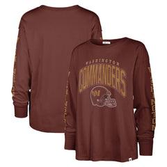 Washington Commanders '47 Women's Tom Cat Lightweight Long Sleeve T-Shirt - Burgundy for sale