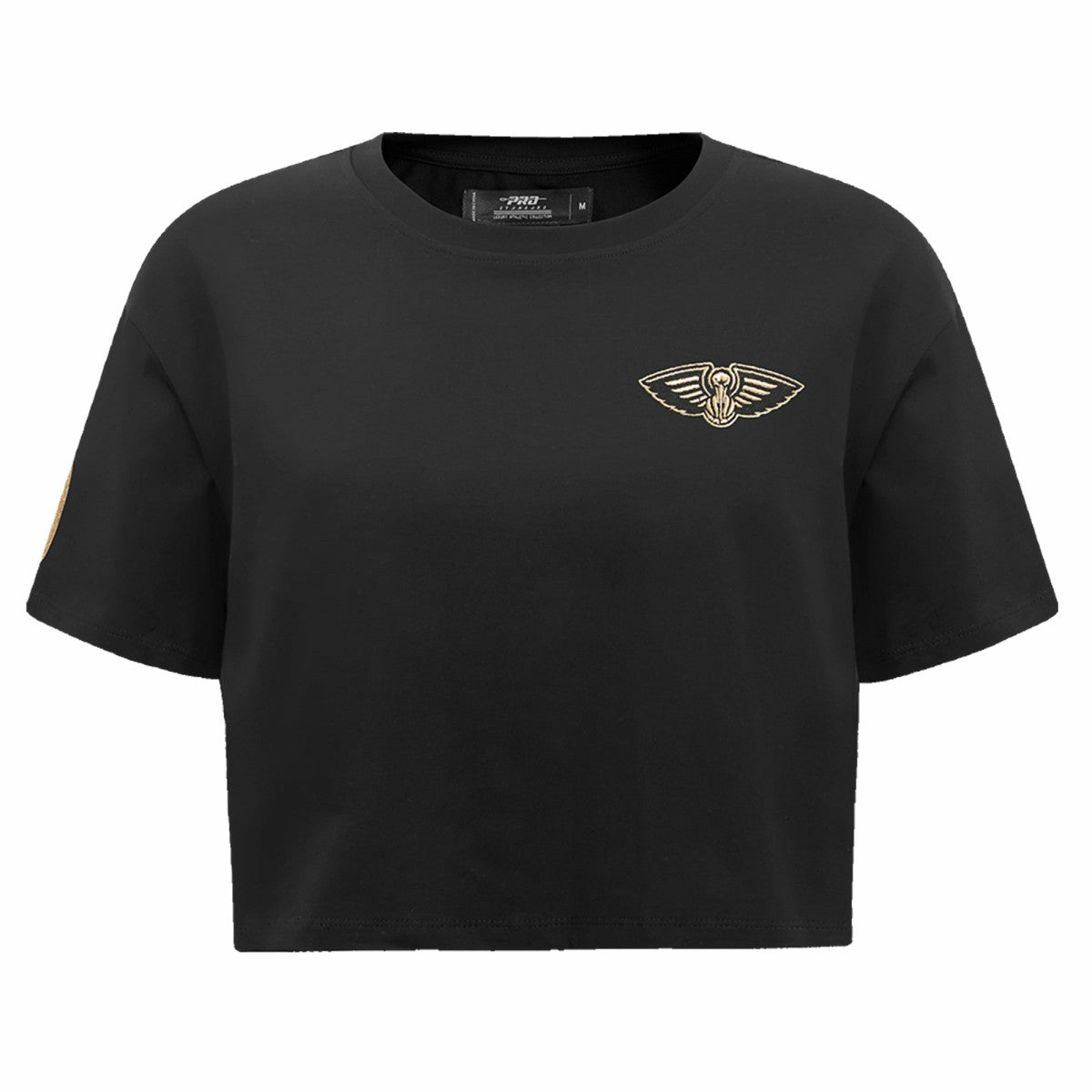 New Orleans Pelicans Pro Standard Women's Holiday Glam Boxy T-Shirt - Black for sale