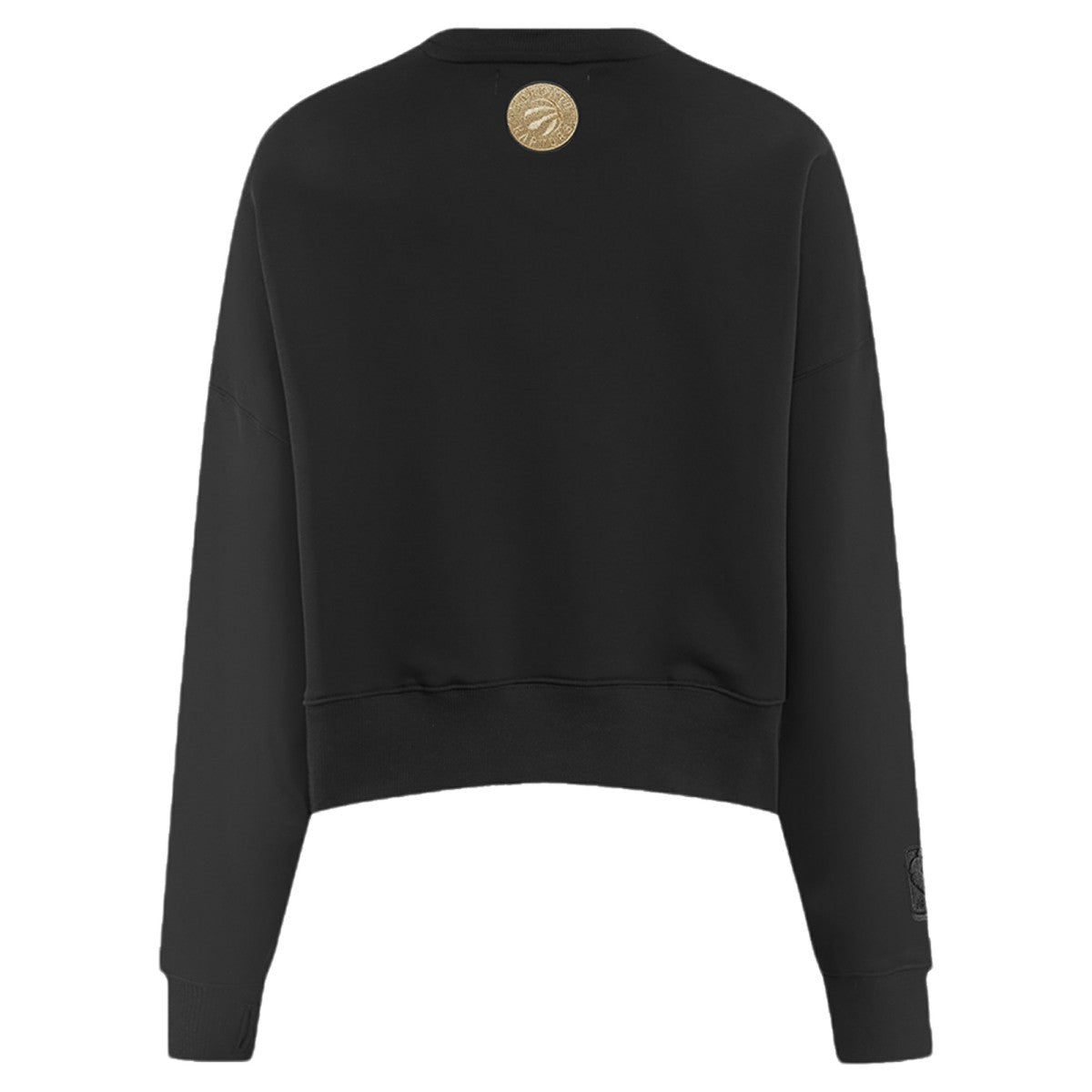 Toronto Raptors Pro Standard Women's Glam Cropped Pullover Sweatshirt - Black on sale
