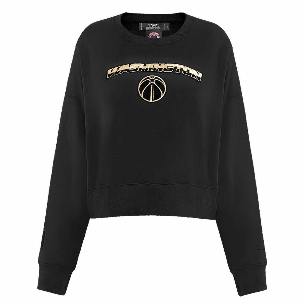 Washington Wizards Pro Standard Women's Glam Cropped Pullover Sweatshirt - Black cheap