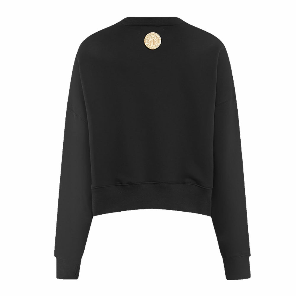 Washington Wizards Pro Standard Women's Glam Cropped Pullover Sweatshirt - Black cheap