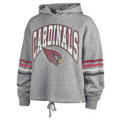 Arizona Cardinals '47 Women's Upland Bennett Pullover Hoodie - Heather Gray discount