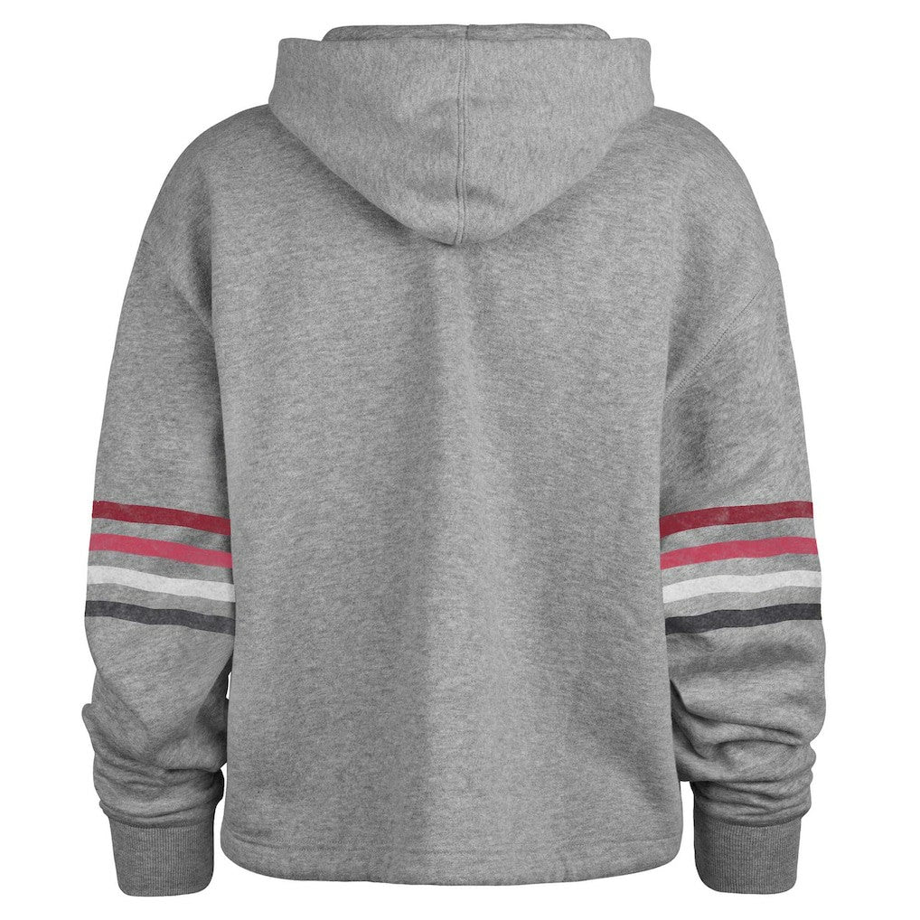 Arizona Cardinals '47 Women's Upland Bennett Pullover Hoodie - Heather Gray discount