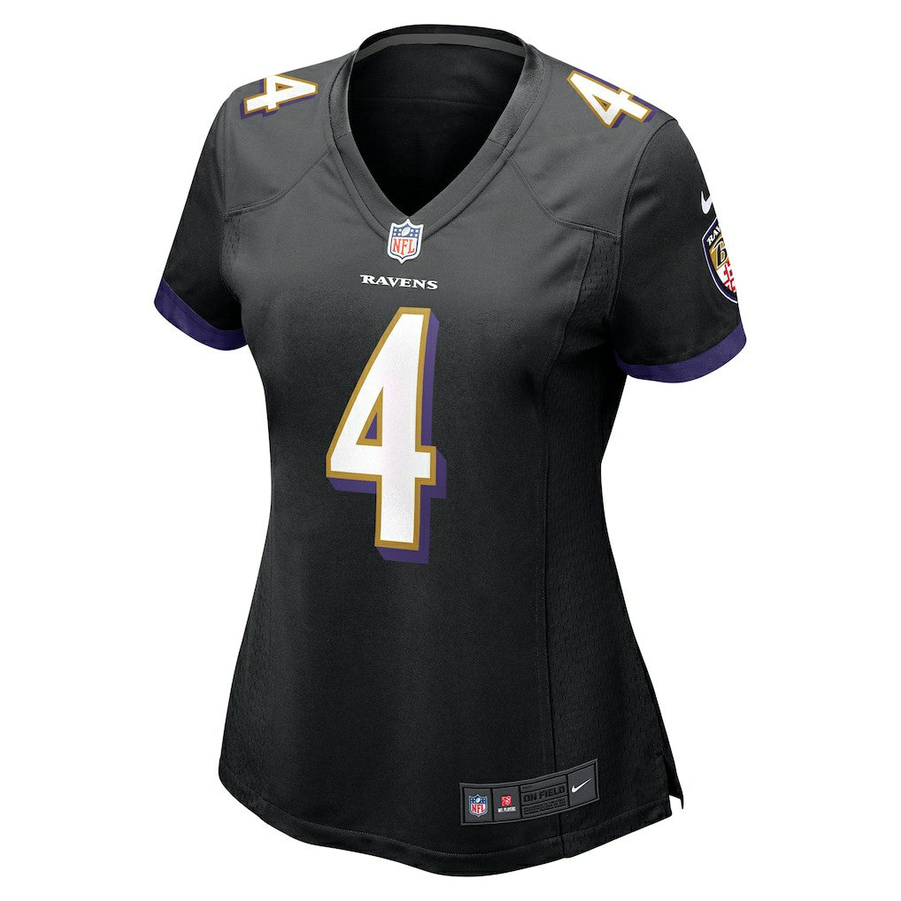 Zay Flowers Baltimore Ravens Women's Alternate Game Jersey - Black for sale