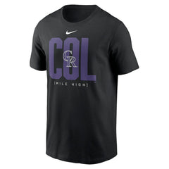 Colorado Rockies Scoreboard T-Shirt Black