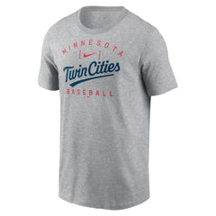 Minnesota Twins Home Team Athletic Arch T-Shirt Heather Gray