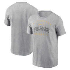 Pittsburgh Pirates Home Team Athletic Arch T-Shirt Heather Gray