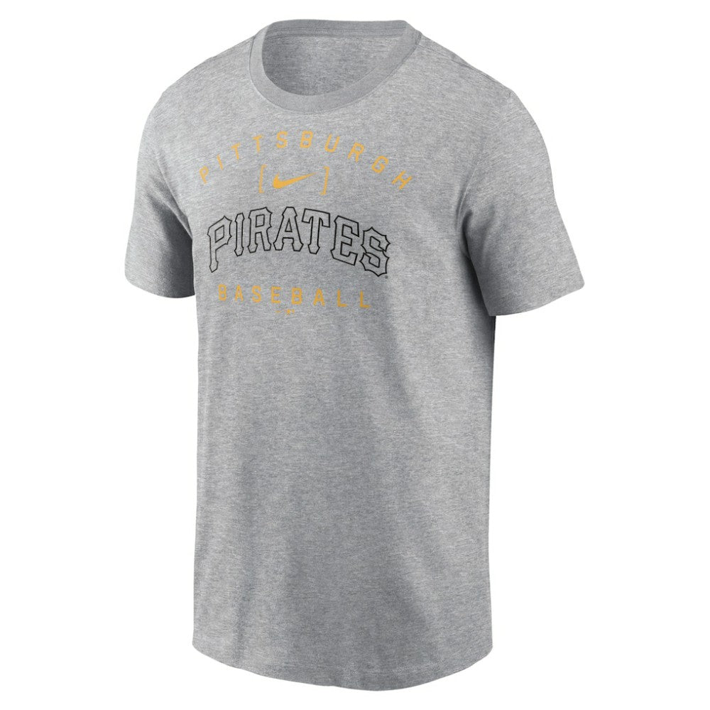 Pittsburgh Pirates Home Team Athletic Arch T-Shirt Heather Gray
