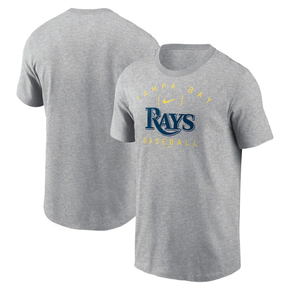Tampa Bay Rays Home Team Athletic Arch T-Shirt Heather Gray