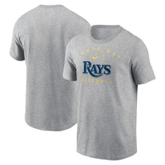 Tampa Bay Rays Home Team Athletic Arch T-Shirt Heather Gray