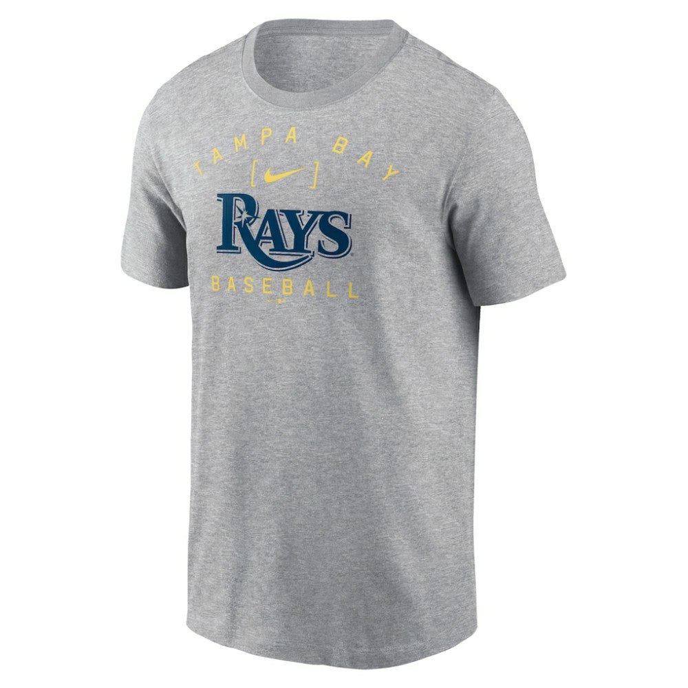 Tampa Bay Rays Home Team Athletic Arch T-Shirt Heather Gray