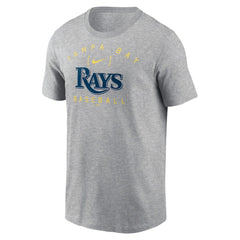 Tampa Bay Rays Home Team Athletic Arch T-Shirt Heather Gray