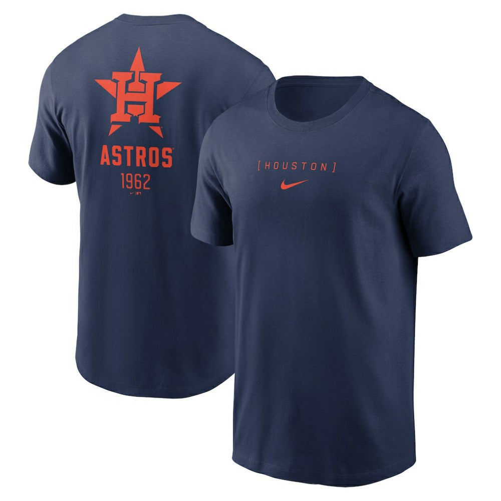 Houston Astros Large Logo Back Stack T-Shirt Navy