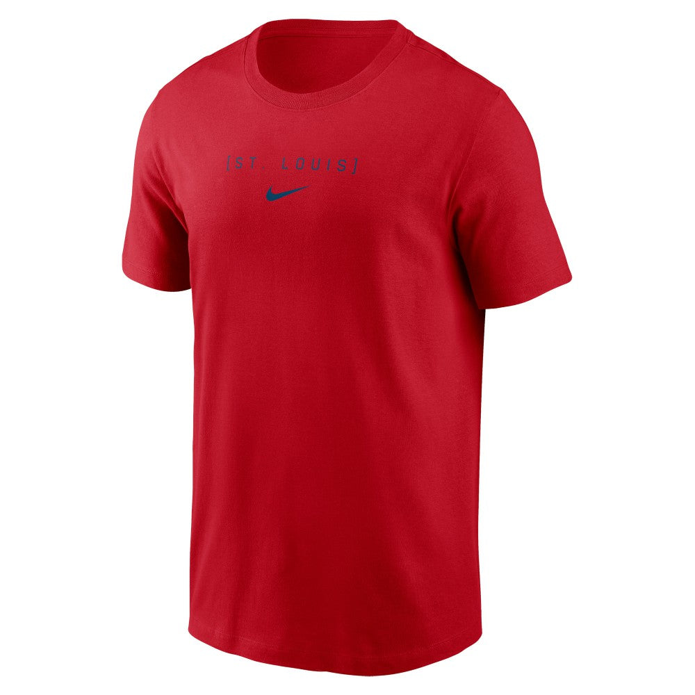 St. Louis Cardinals Large Logo Back Stack T-Shirt Red
