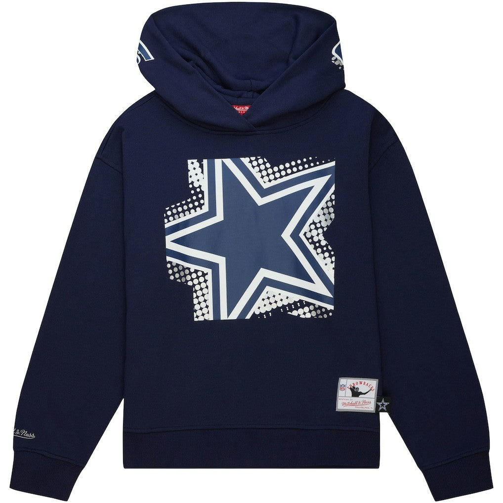Dallas Cowboys Women's Gridiron Classics Big Face 7.0 Pullover Hoodie - Navy for sale