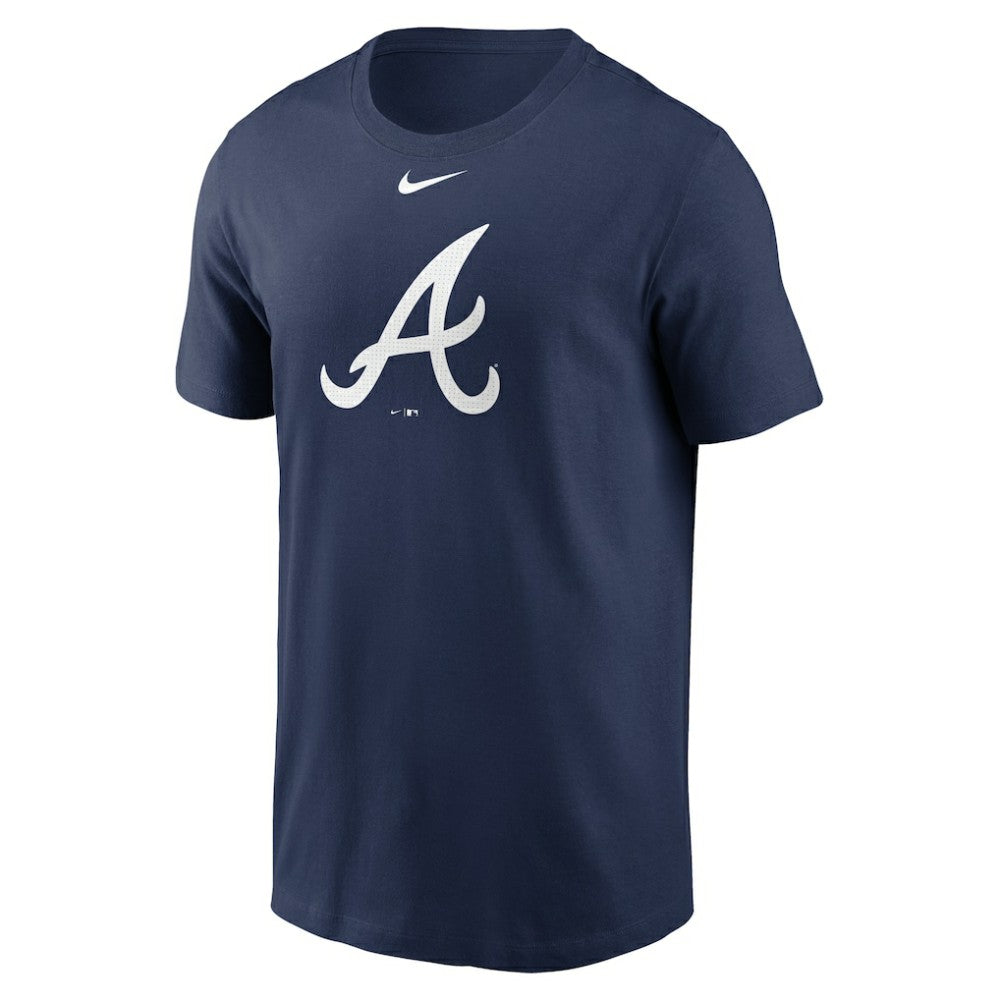 Atlanta Braves Fuse Large Logo T-Shirt Navy