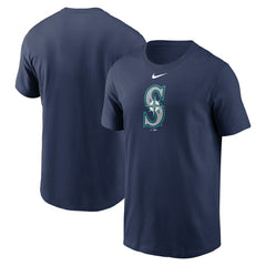 Seattle Mariners Fuse Large Logo T-Shirt Navy