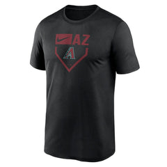 Arizona Diamondbacks Home Plate Icon Legend Performance T-Shirt Black