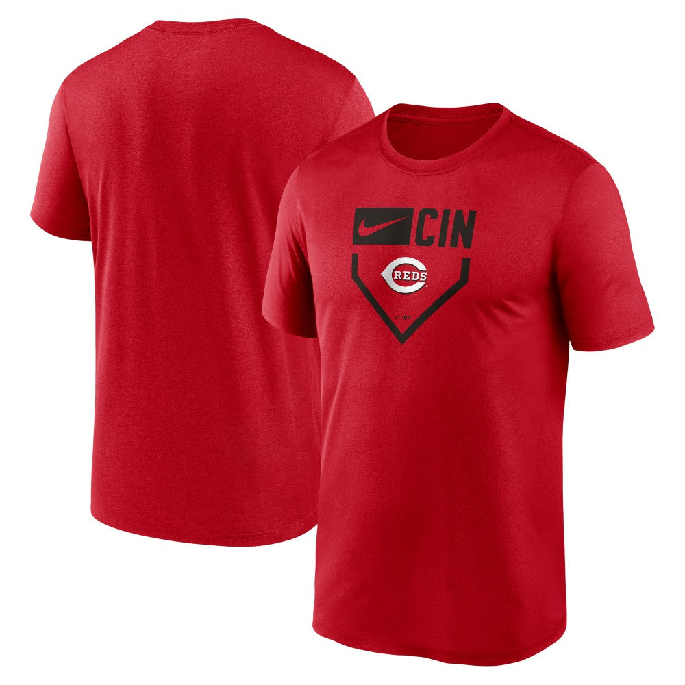 Cincinnati Reds Home Plate Icon Legend Performance T-Shirt Red