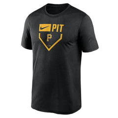 Pittsburgh Pirates Home Plate Icon Legend Performance T-Shirt Black