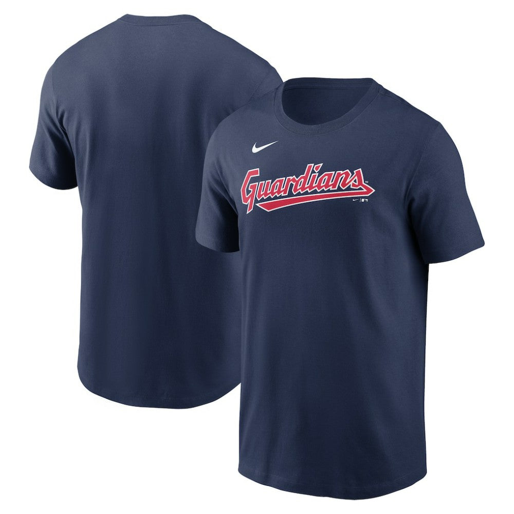 Cleveland Guardians Fuse Wordmark T-Shirt Navy