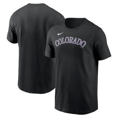 Colorado Rockies Fuse Wordmark T-Shirt Black
