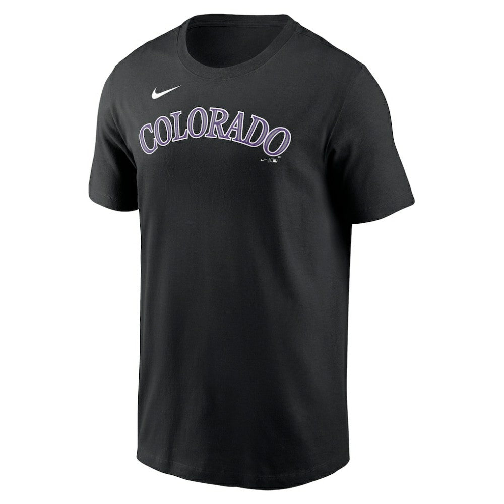 Colorado Rockies Fuse Wordmark T-Shirt Black