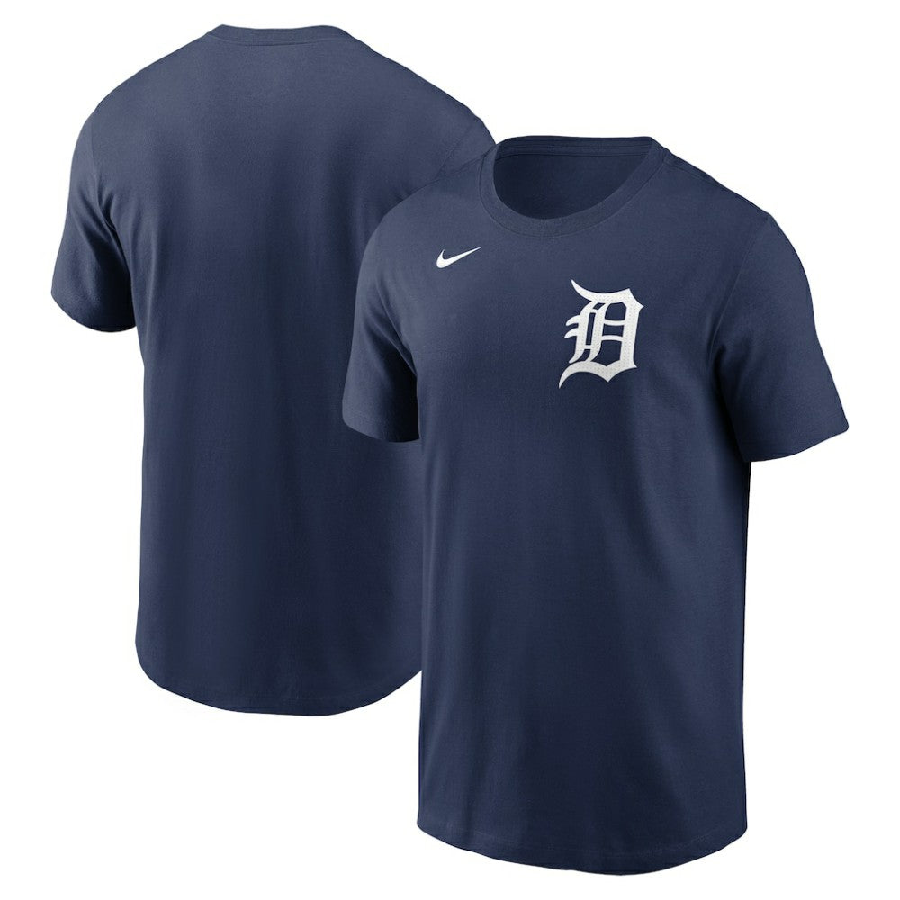 Detroit Tigers Fuse Wordmark T-Shirt Navy