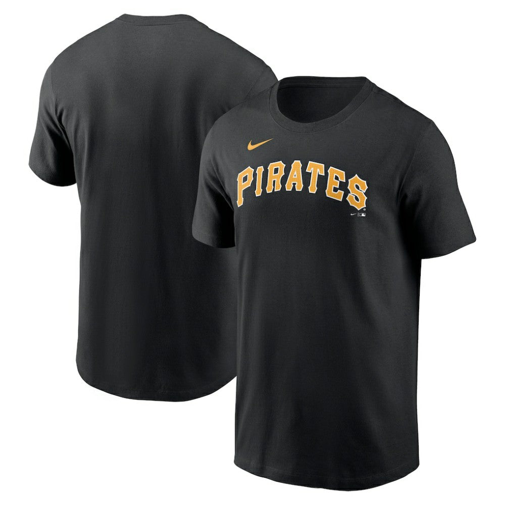 Pittsburgh Pirates Fuse Wordmark T-Shirt Black