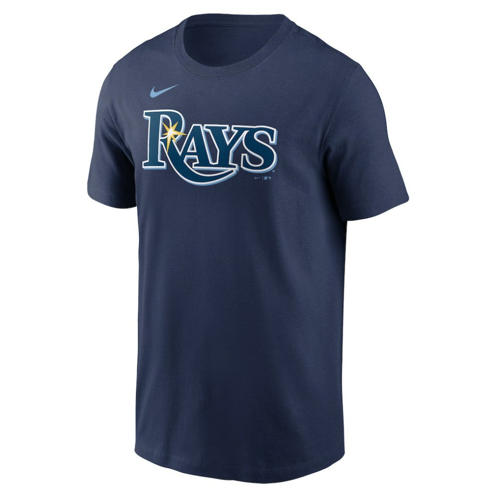 Tampa Bay Rays Fuse Wordmark T-Shirt Navy