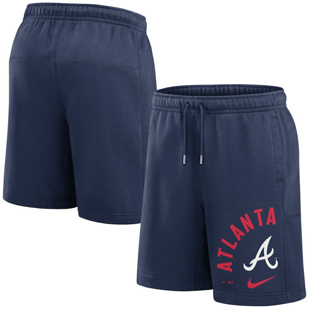 Atlanta Braves Arched Kicker Shorts Navy