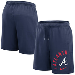 Atlanta Braves Arched Kicker Shorts Navy