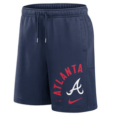 Atlanta Braves Arched Kicker Shorts Navy