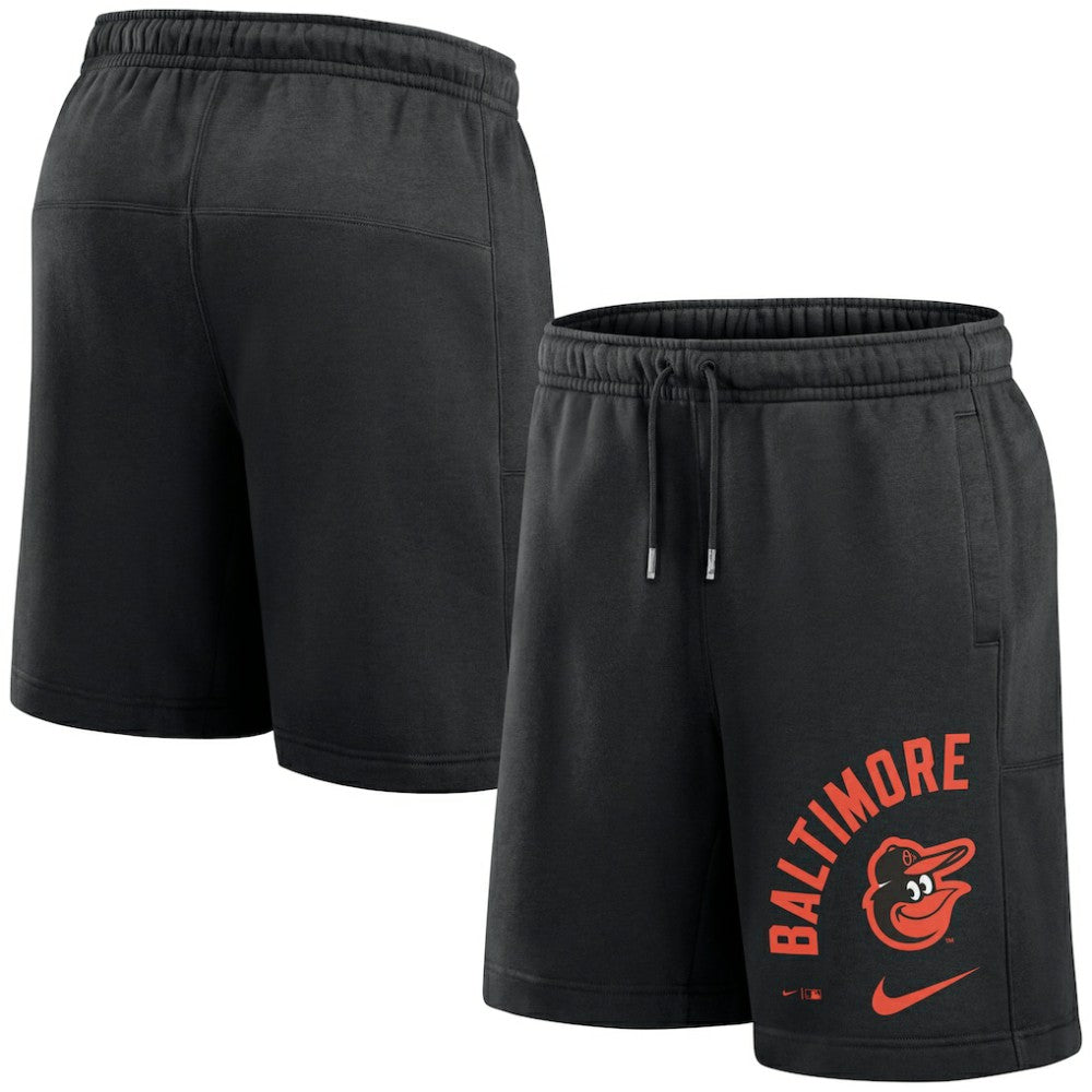 Baltimore Orioles Arched Kicker Shorts Black