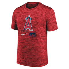 Los Angeles Angels Large Logo Velocity T-Shirt Red