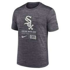 Chicago White Sox Large Logo Velocity T-Shirt Black