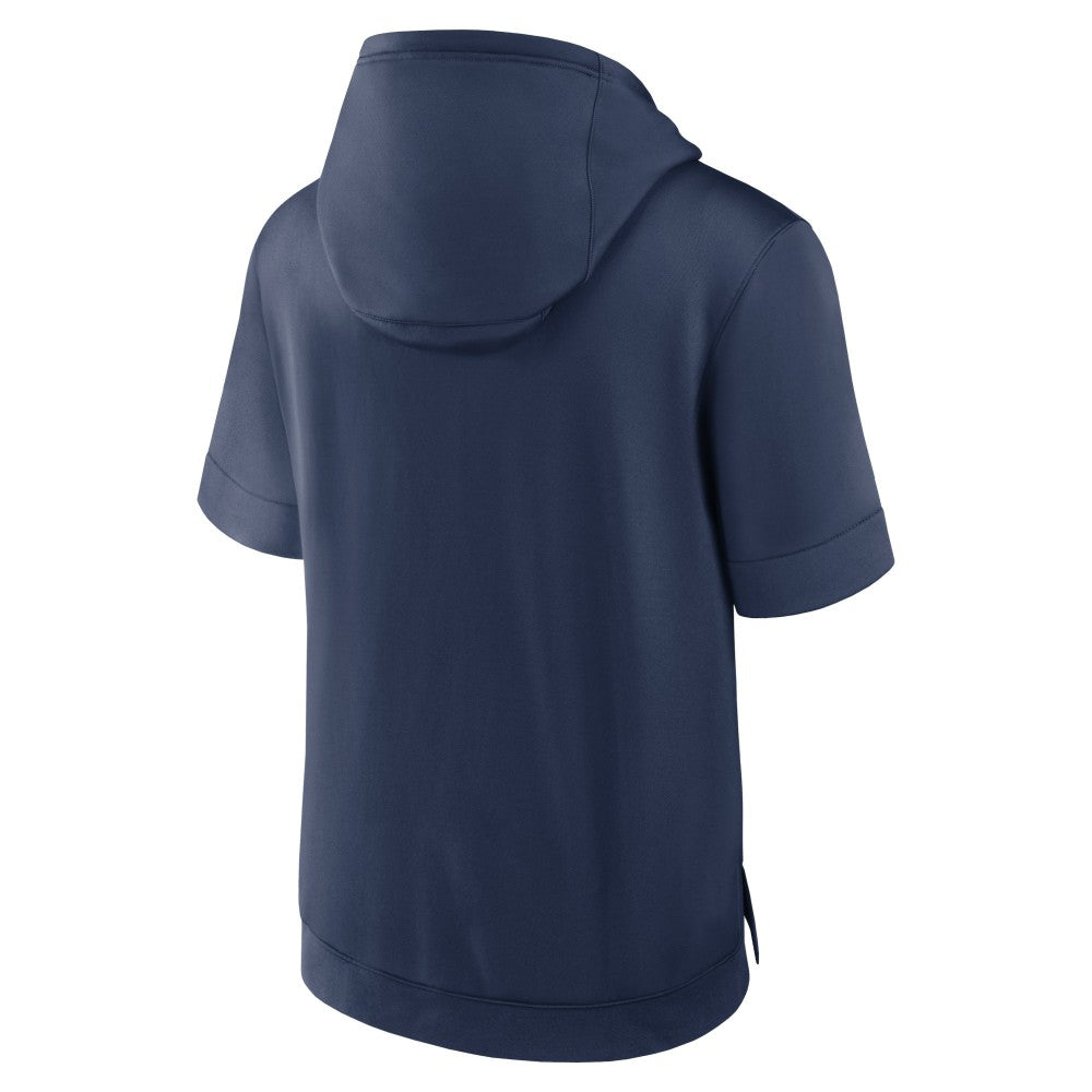 Houston Astros Tri Code Lockup Short Sleeve Pullover Hoodie Navy