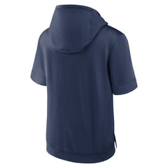 Minnesota Twins Tri Code Lockup Short Sleeve Pullover Hoodie Navy