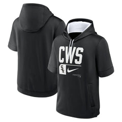 Chicago White Sox Tri Code Lockup Short Sleeve Pullover Hoodie Black