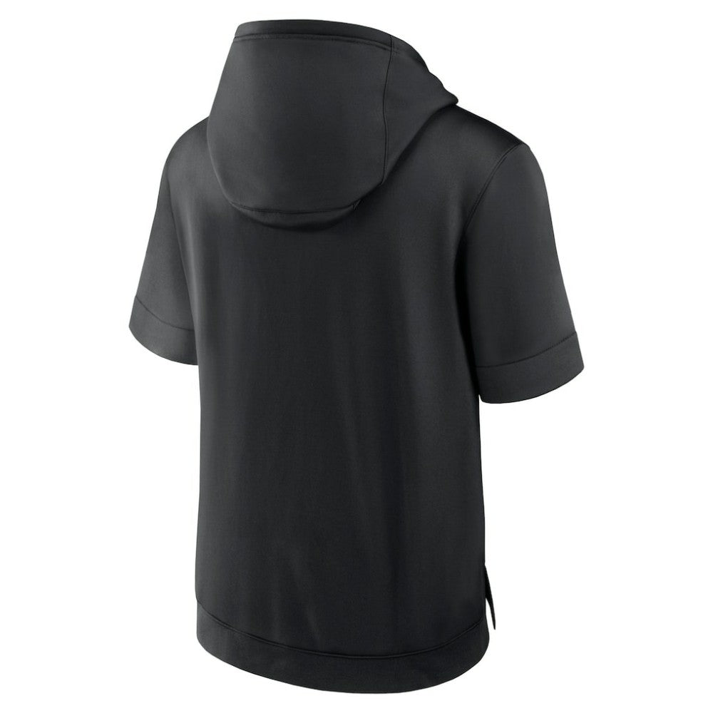 Chicago White Sox Tri Code Lockup Short Sleeve Pullover Hoodie Black