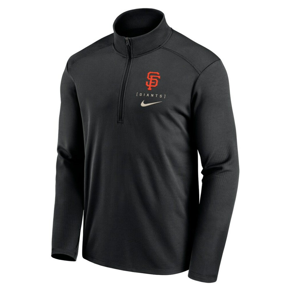 San Francisco Giants Franchise Logo Pacer Performance Half-Zip Top Black