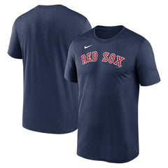 Boston Red Sox Legend Fuse Wordmark T-Shirt  Navy